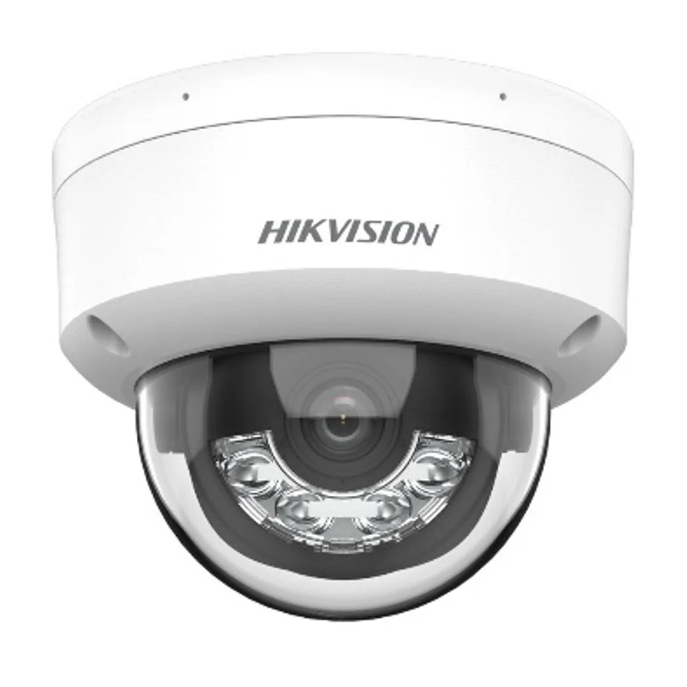 Cámara IP Hikvision DS-2CD1143G2-LIU domo 4MP luz híbrida 2.8 mm con micrófono
