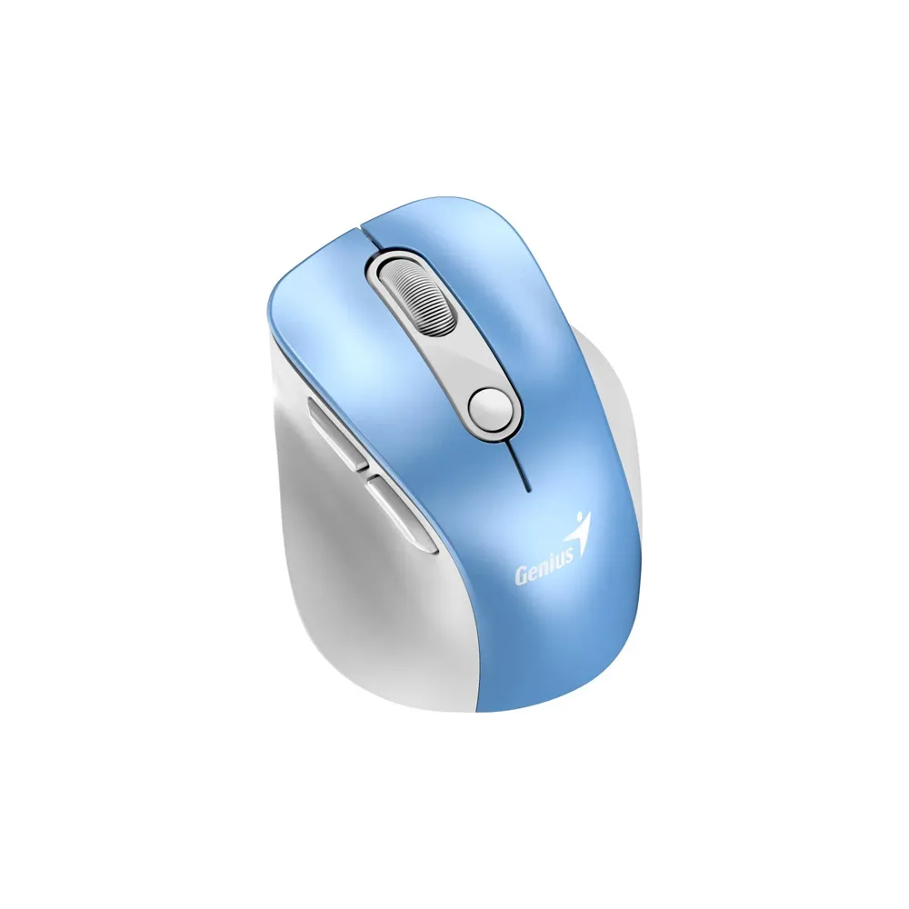 MOUSE GENIUS  WIRELLES MINI ERGO 9000S PRO LIGHT BLUE RECARGABLE DUAL  BT Y 2 4GHZ RGB DPI 800 A 2