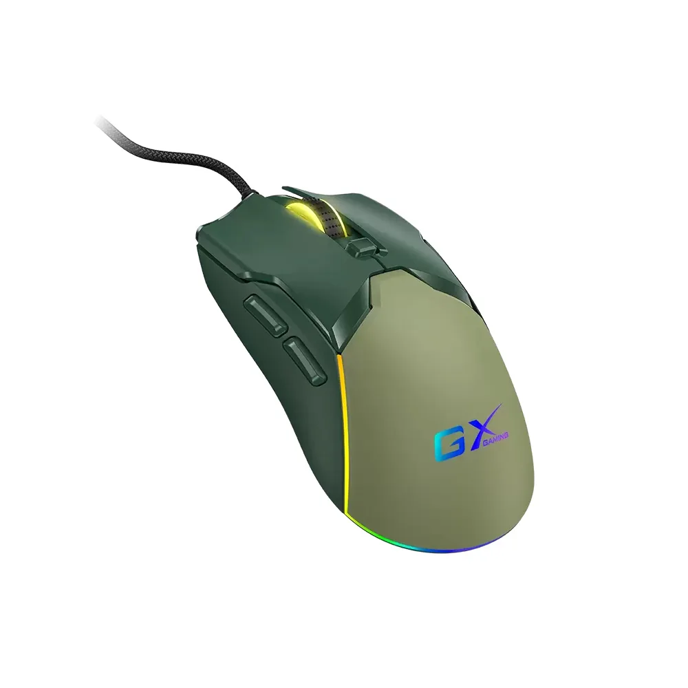 MOUSE GENIUS/GAMING SCORPION M700 ARMY GREEN RGB /6 BOTONES / DPI 800 A 7200