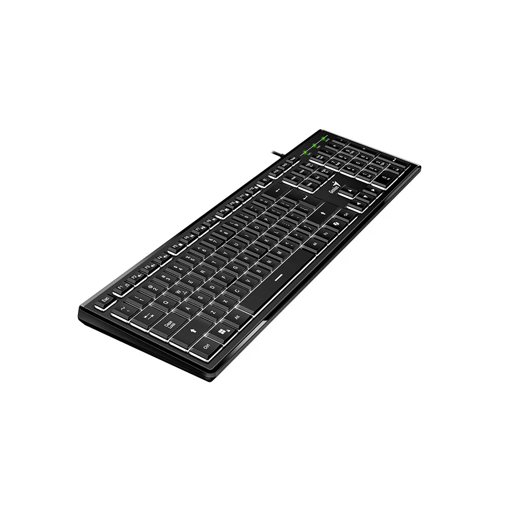 TECLADO  SLIMSTAR 820 NEGRO USB ILUMINADO Y TECLA COPILOT 2