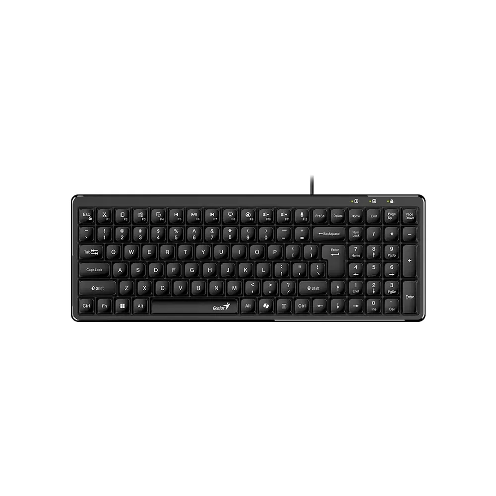 TECLADO /GENIUS LUXEMATE 120 /NEGRO /USB /COMPACTO /WIN 11 /MAC OS X 10.8