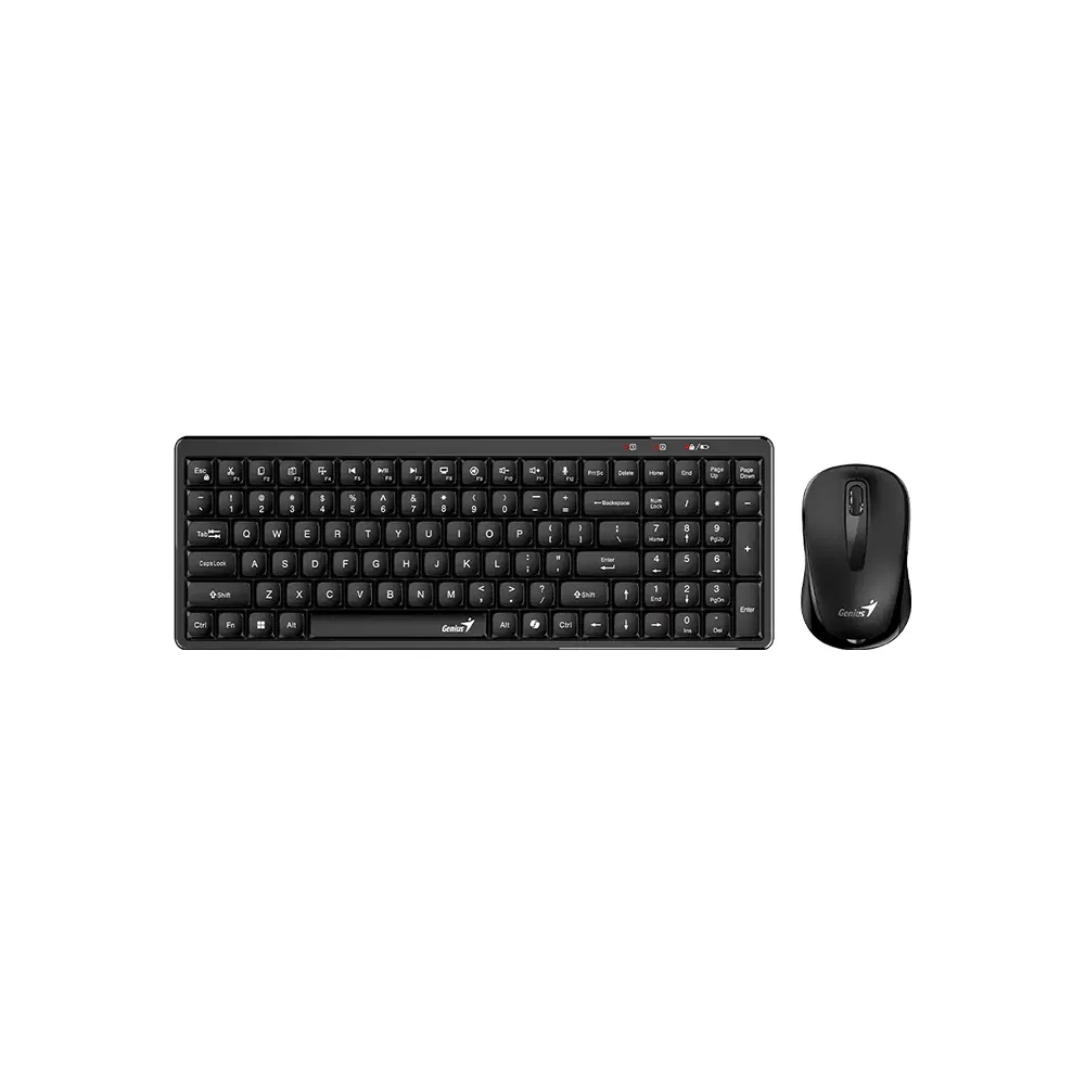 COMBO GENIUS/TECLADO Y MOUSE Q8100 WIRELESS NEGRO/RF 2.4GHZ /FOR BUSINESS /NO TEC. NUMERICAS