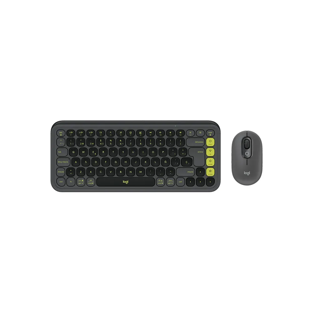 COMBO LOGITECH/TECLADO Y MOUSE POP ICON/WIRELESS/EASY-SWITCH/HASTA 3 DISPOSITIVOS