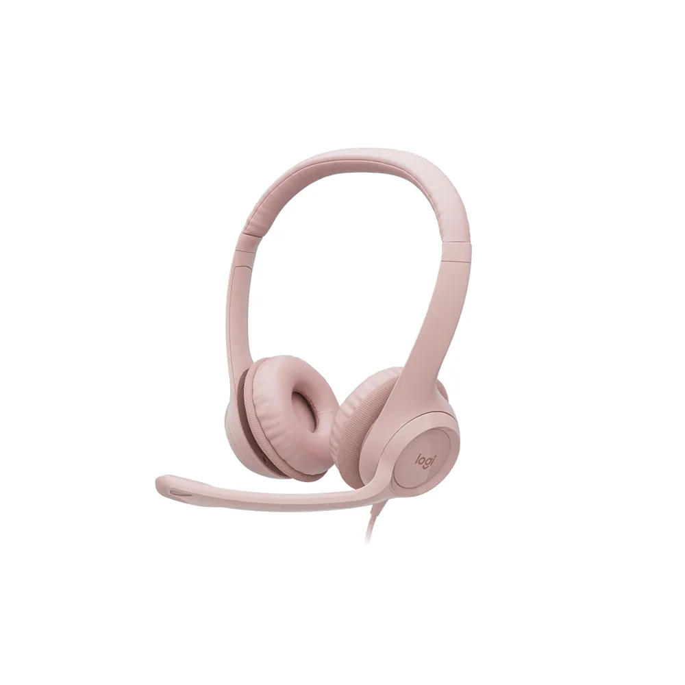 HEADSETS LOGITECH/H390 ROSADO /USB-A/MIC. CANCEL. RUIDO/CABLE 1.9M/100KHZ
