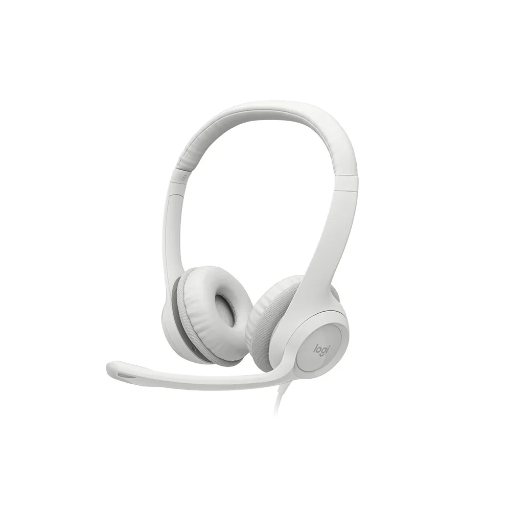 HEADSETS LOGITECH/H390/USB-A/MIC. CANCEL. RUIDO/CABLE 1.9M/100KHZ/BLANCO