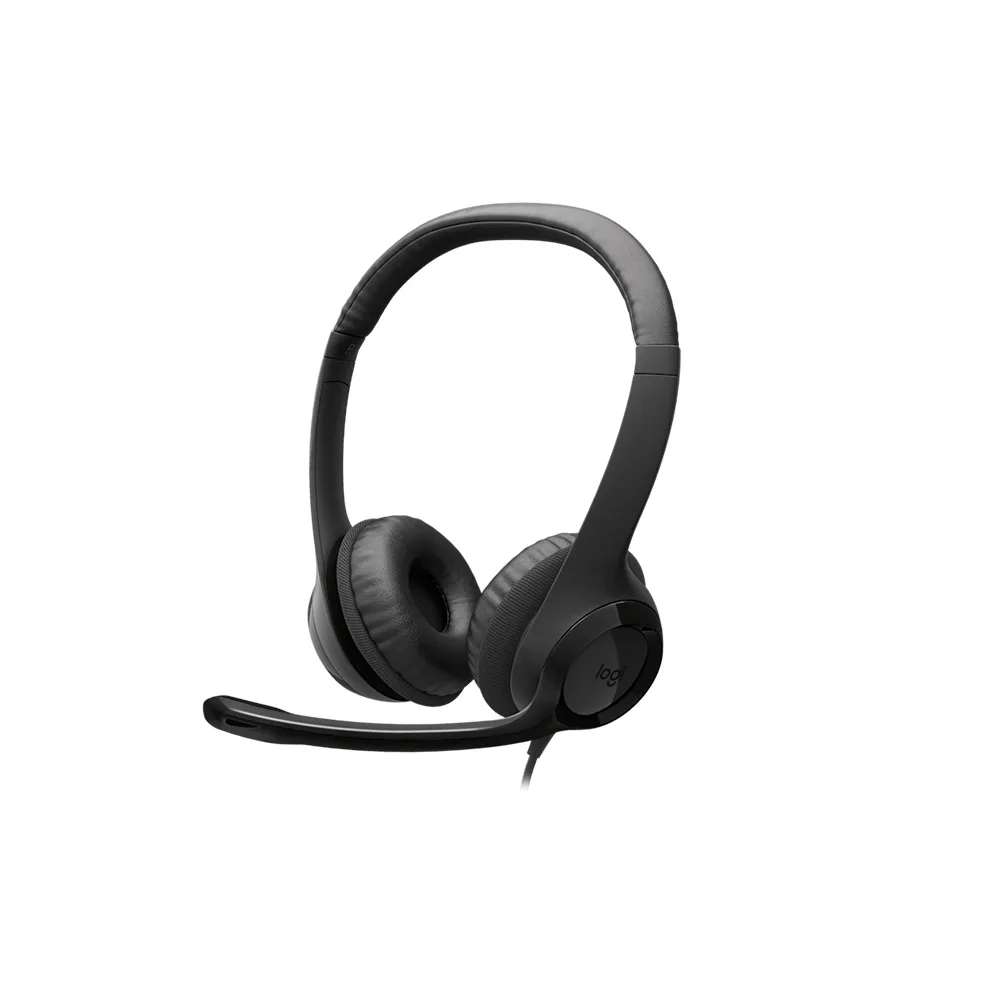 HEADSETS LOGITECH/H390/USB-C/MIC. CANCEL. RUIDO/CABLE 1.9M/100KHZ/MIDNIGHT BLACK