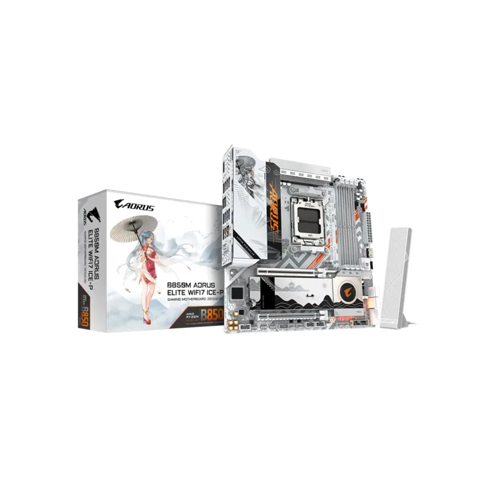 MAINBOARD GIGABYTE/B850M AORUS ELITE WIFI7 ICE-P MICRO ATX AM5 DDR5 9MB85ME7P-00-G11