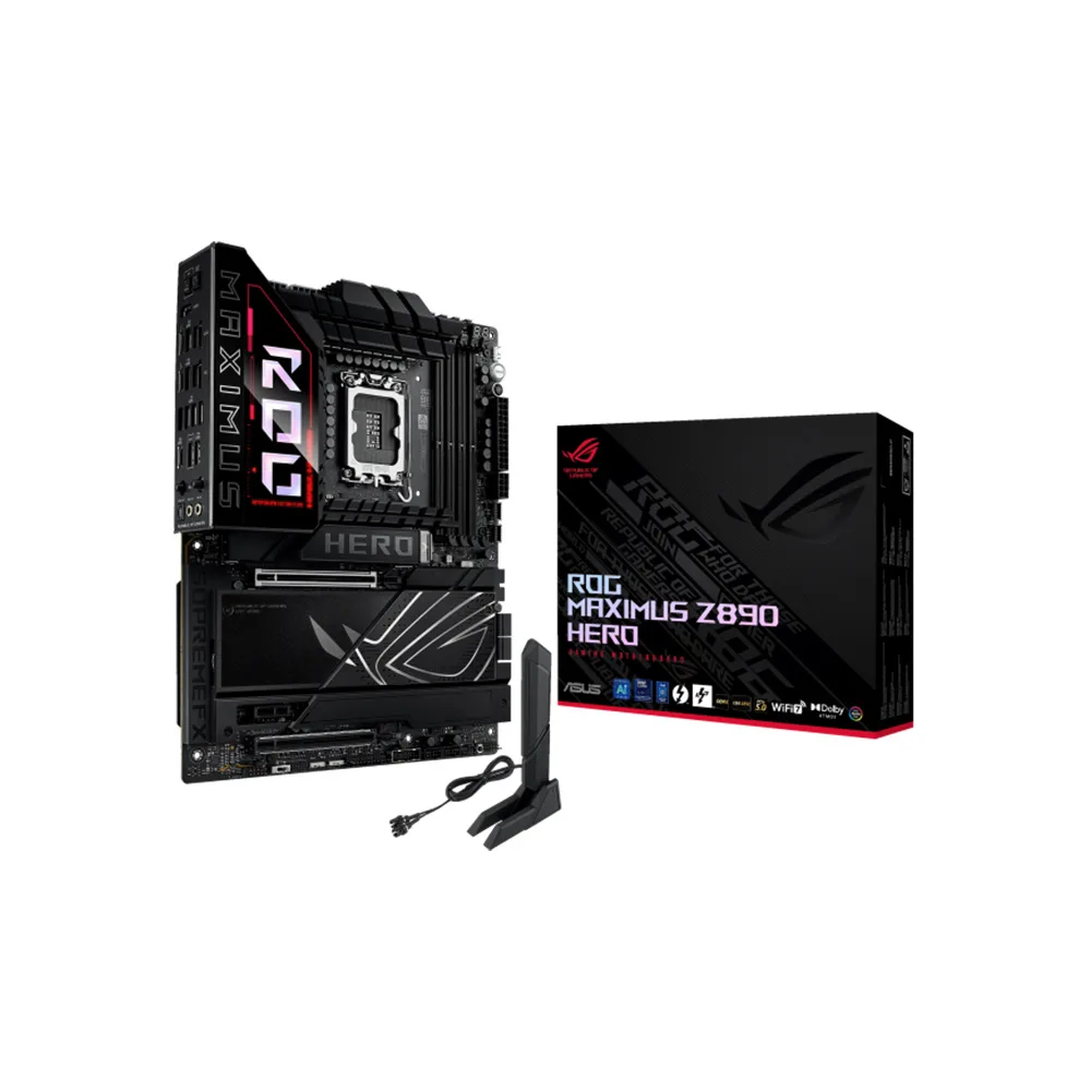 MAINBOARD/ASUS ROG MAXIMUS Z890 HERO LGA1851 DDR5 PCIE GEN 5 WIFI 7