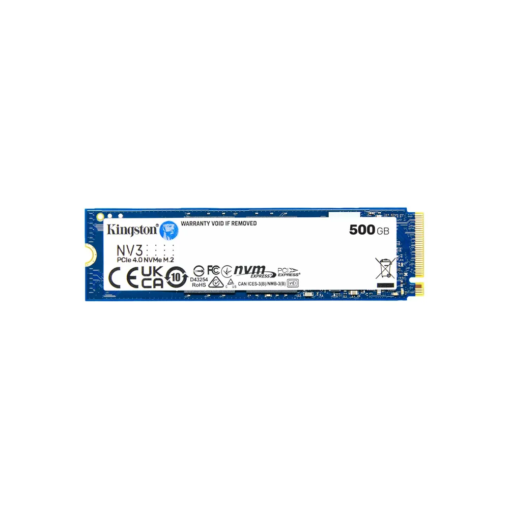 SSD/KINGSTON 500GB NV3 M.2 2280 NVME SSD UP TO 3000 MB/S