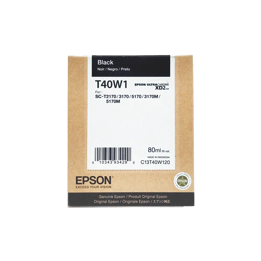 TINTA EPSON T40W1 NEGRO SURECOLOR T3170/T5170 80 ML T40W120 2