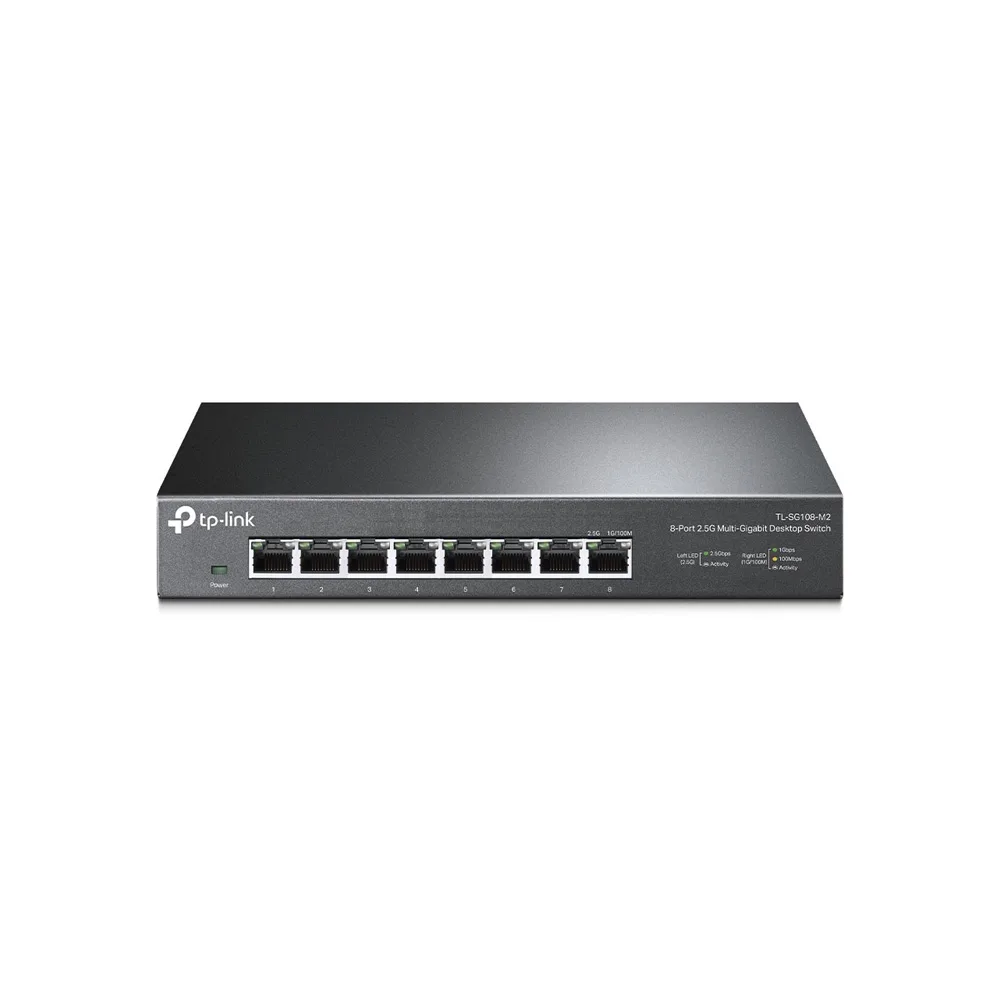 SWITCHES/TPLINK TL-SG108-M2/ 8 PUERTOS 2.5 GBPS/ NO ADMINISTRABLE