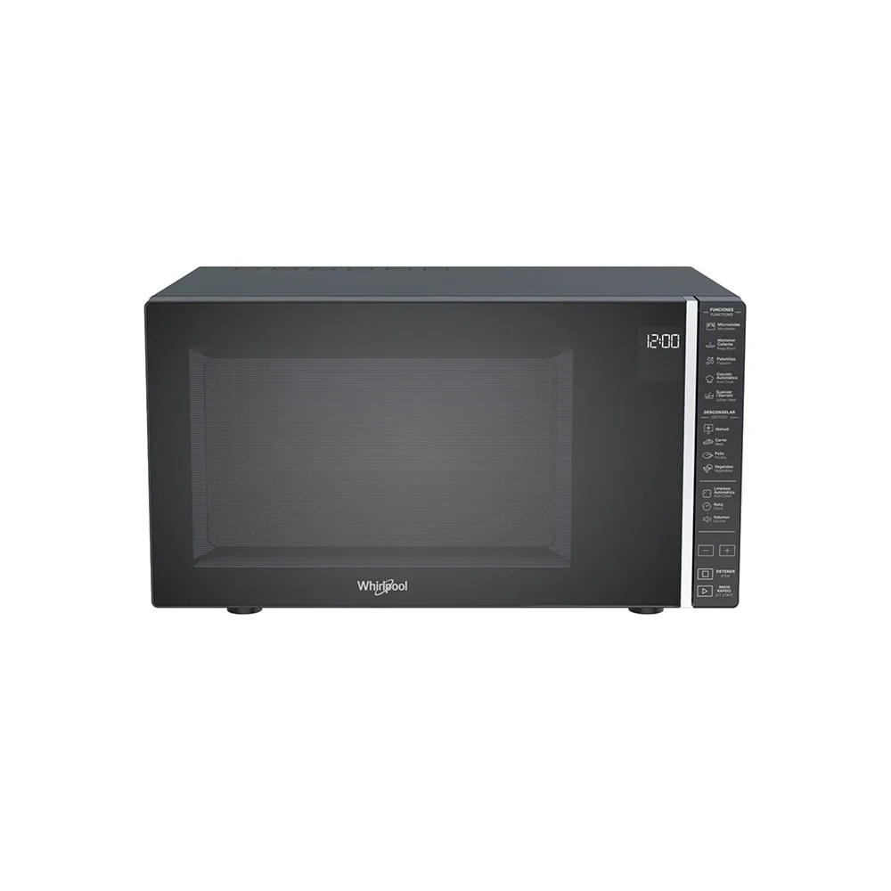 MICROONDAS WHIRLPOOL/WM1811B 30 LITROS CONTROL DIGITAL 7 NIVELES  900W NEGRO